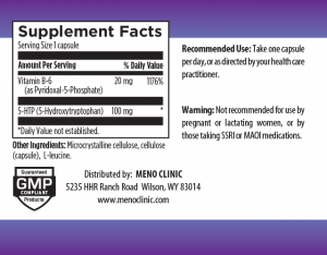 5HTP Supplement Facts