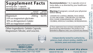 Triple Mag Supplement Facts