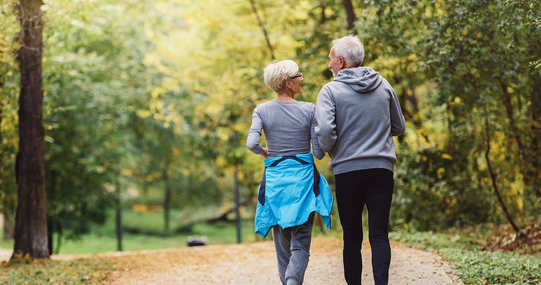Couple Jogging Woods HRT Hormone Replacement Therapy Men Women