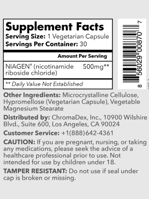Tru Niagen 500mg